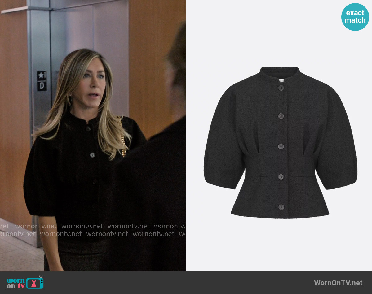 Dior Jacket with Puff Sleeves worn by Alex Levy (Jennifer Aniston) on The Morning Show