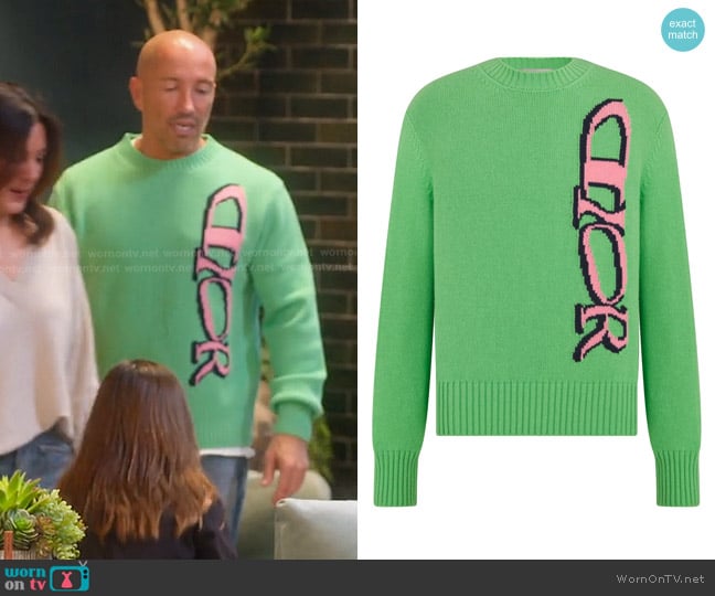 Dior Lewis Hamilton Sweater worn by Jason Oppenheim on Selling Sunset