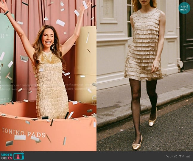 Doen Jubilee Dress in Vintage Pearl worn by Jordan Harper on Today