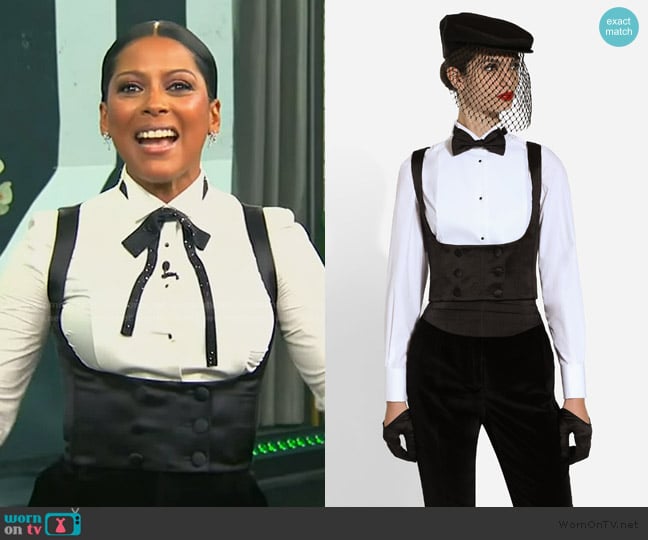 Dolce & Gabbana Buttoned long sleeve shirt worn by Tamron Hall on Tamron Hall Show