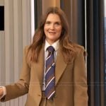 Drew's brown suit on The Drew Barrymore Show