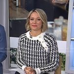 Dylan’s black and white knit sweater on Today