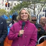 Dylan’s pink double breasted coat on Today