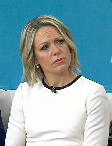 Dylan's gold ball earrings on Today