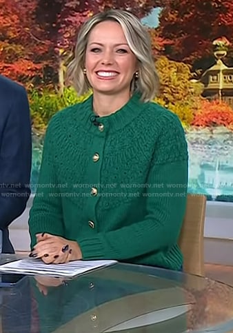 Dylan’s green cardigan on Today