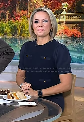 Dylan’s nevy short puff sleeve sweater on Today