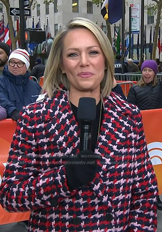 Dylan’s red tweed coat on Today