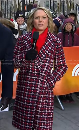 Dylan's red tweed coat on Today