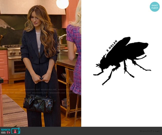 E Nolan Custom Suit worn by Chrishell Stause on Selling Sunset