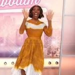 Ego Nwodim’s yellow tie dye top and skirt on Sherri