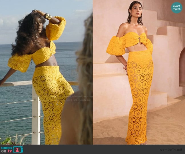 Eliya the Label Marsala Top worn by Wendy Osefo on The Real Housewives of Potomac