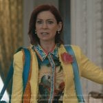 Elsbeth’s bird print blouse on Elsbeth