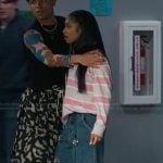 Ashley’s embellished denim shorts on Bel-Air