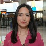 Emilie’s pink floral v-neck blouse on Today