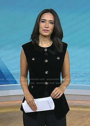 Emilie’s black vest on Today