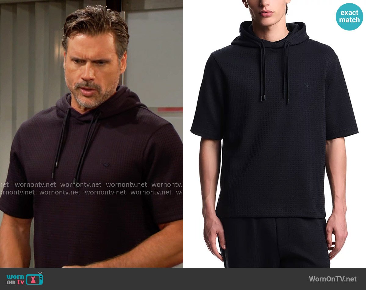 Nick’s short sleeve hoodie on The Young and the Restless Nick’s short sleeve hoodie on The Young and the Restless