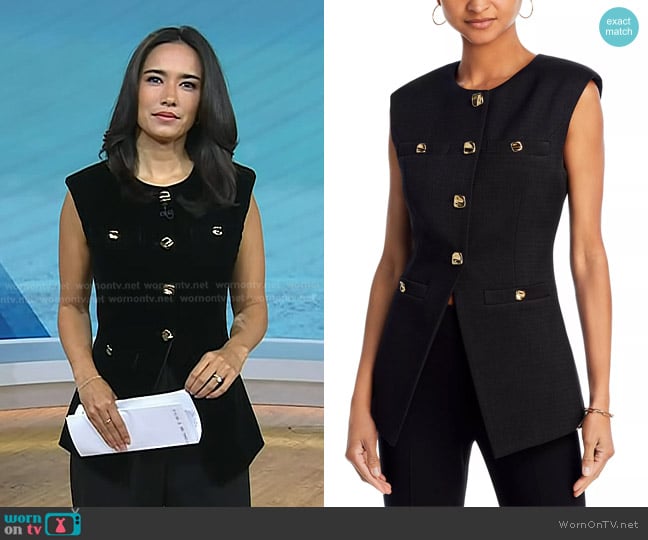 Endless Rose Tailored Vest worn by Emilie Ikeda on Today