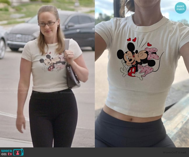 Etsy Mickey Minnie Valentine Crop worn by Whitney Leavitt on The Secret Lives of Mormon Wives
