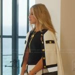 Fiona’s white contrasting cardigan on Selling the OC