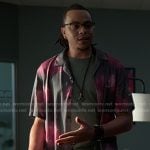 grey floral short sleeve shirt on Reasonable Doubt