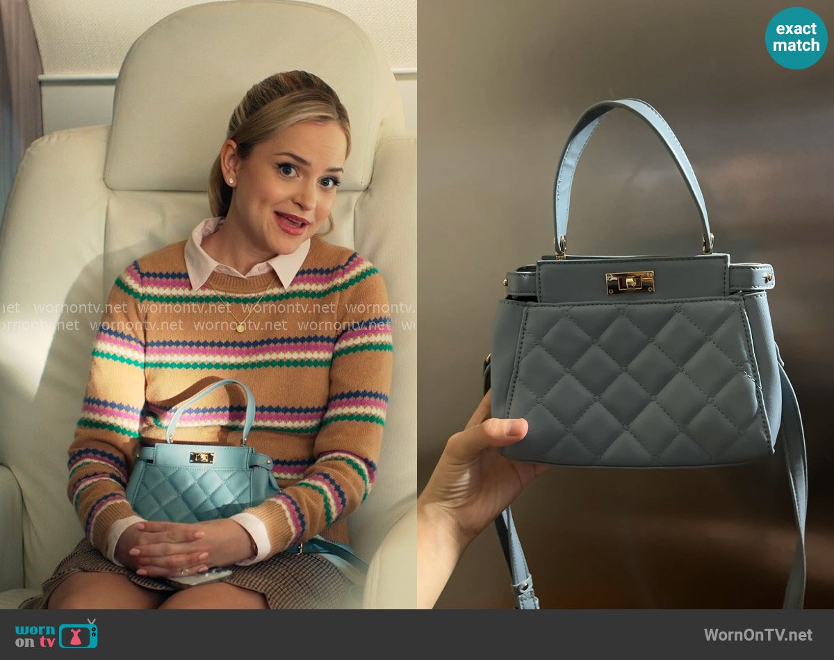 Forever 21 Quilted Bag worn by Ainsley (Stephanie Styles) on Loot