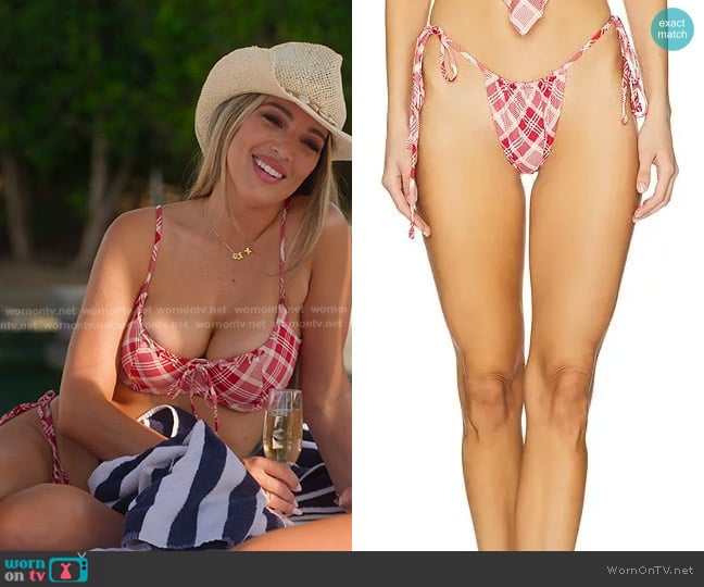 Frankies Bikinis x Bella Hadid Tia Bikini Bottom worn by Alex Halll (Alex Hall) on Selling the OC