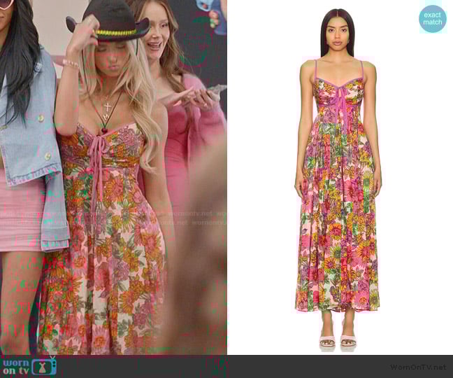 Free People Dream Weaver Maxi worn by Miranda McWhorter on The Secret Lives of Mormon Wives