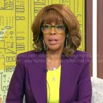Gayle King’s purple suit on CBS Mornings