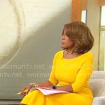 Gayle King’s yellow dress on CBS Mornings