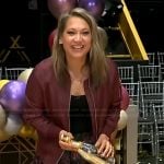 Ginger’s printed skirt on Good Morning America