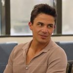 Gio’s beige zip polo on Selling the OC