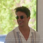 Gio’s whtie striped short sleeve shirt on Selling the OC