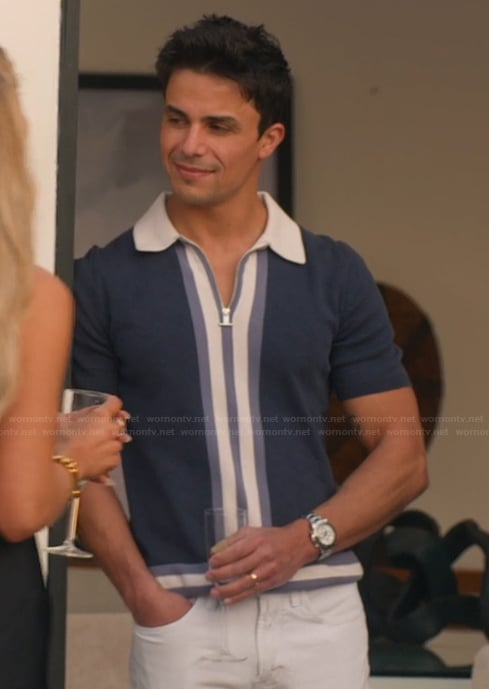 Gio's navy polo on Selling the OC