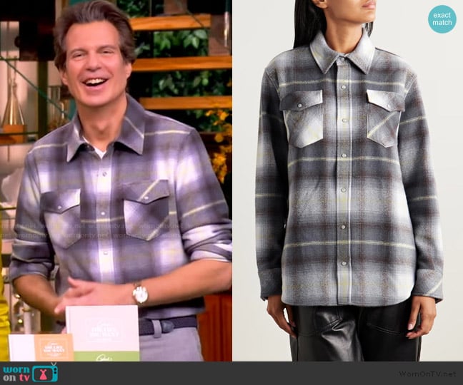 Adam Glassman’s plaid shirt on The View