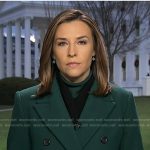 Mary’s green coat on Good Morning America