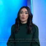 Emilie's green puff sleeve dress on Today