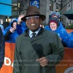 Al Roker’s dark green rain coat on Today
