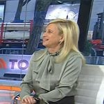 Dr. Elisa Port’s sage green tie neck blouse on Today