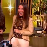 Gretta Monahan’s printed top and jacket on The View