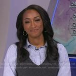 Brittany’s grey mixed media dress on Good Morning America