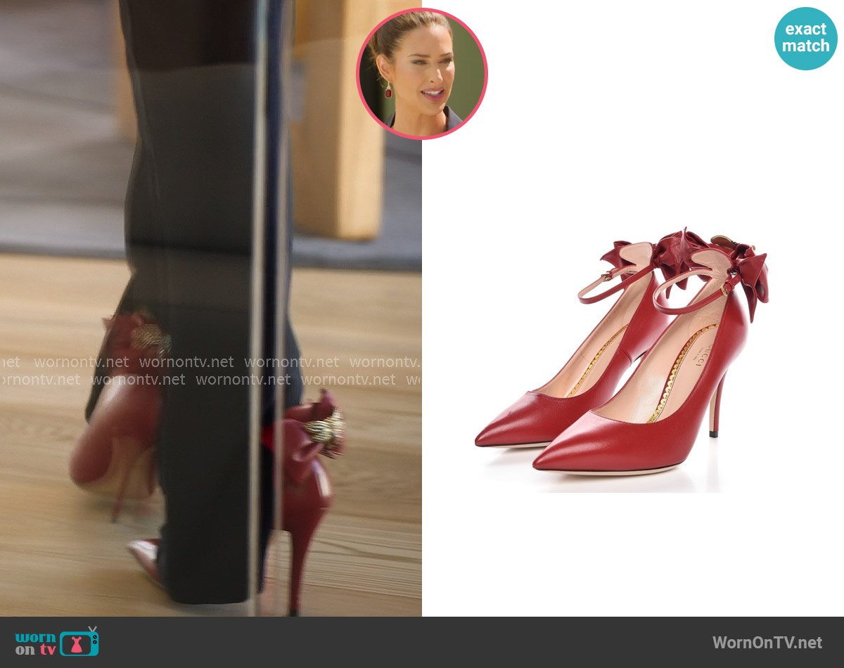 Gucci Queen Margaret Pumps worn by Polly Brindle (Polly Brindle) on Selling the OC