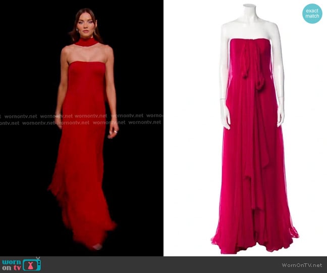 Gucci Vintage Silk Gown worn by Alanna Gold on Selling Sunset