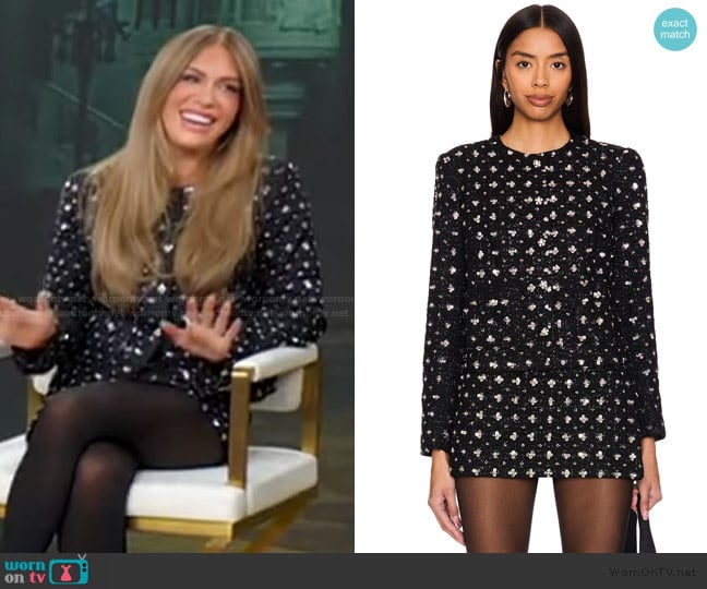 Guizio Wren Jacket worn by Jessi Ngatikaura on Good Morning America