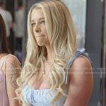 Hannah’s blue skater mini dress on The Secret Lives of Mormon Wives