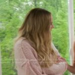 Heather’s pink knit sweater on The Real Housewives of Salt Lake City
