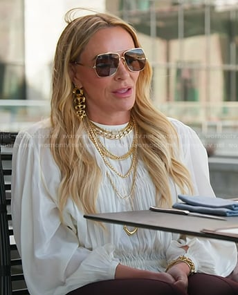 Heather's brown square sunglasses on The Real Housewives of Salt Lake City