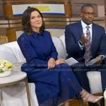 Maggie’s beige studded heel pumps on Good Morning America