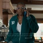 Hen’s green track jacket on 9-1-1