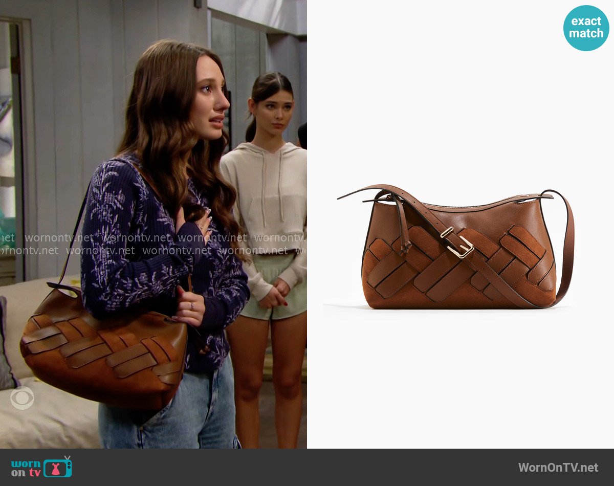 H&M Shoulder Bag  worn by Dylan (Sydney Bullock) on The Bold and the Beautiful