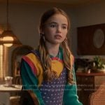 Holly’s purple floral overalls on Stranger Things